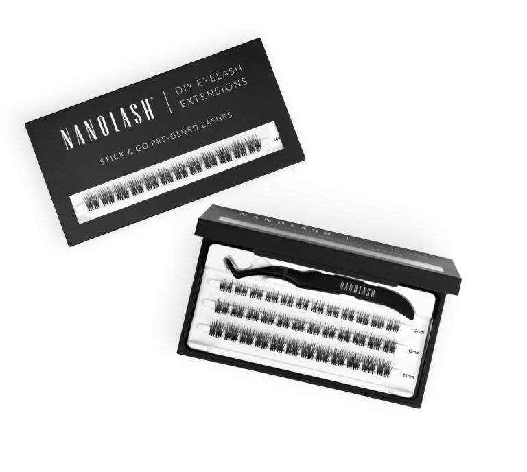 nanolash Pre-Glued Wimpernbüschel für Wimpernextensions zu Hause